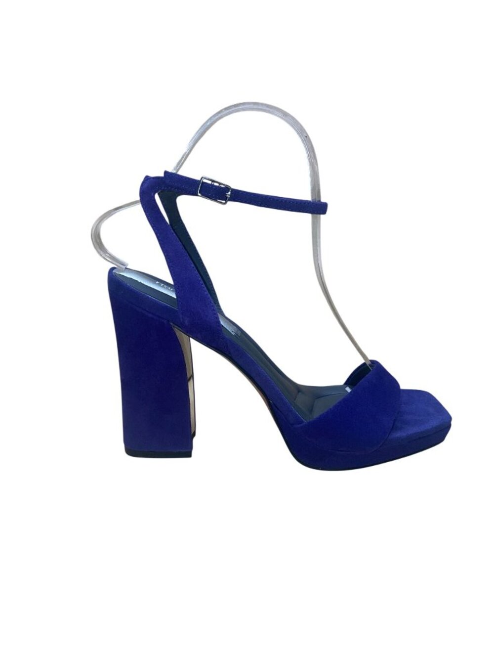 Franco Sarto Women’s Purple Suede Adjustable Strap Block Heel Sandals Size 7M